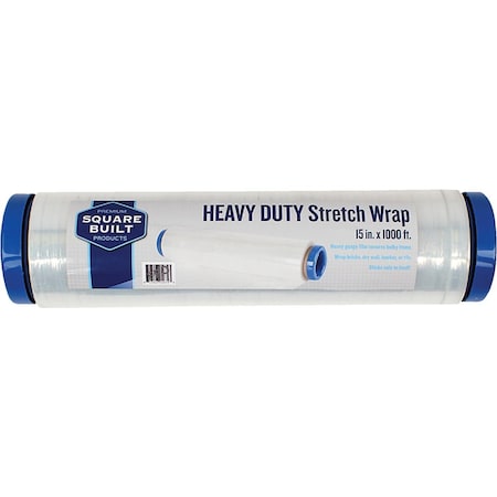 Square Built 15'' x 1000 Ft. Heavy Duty Stretch Wrap SBA151000HDSF