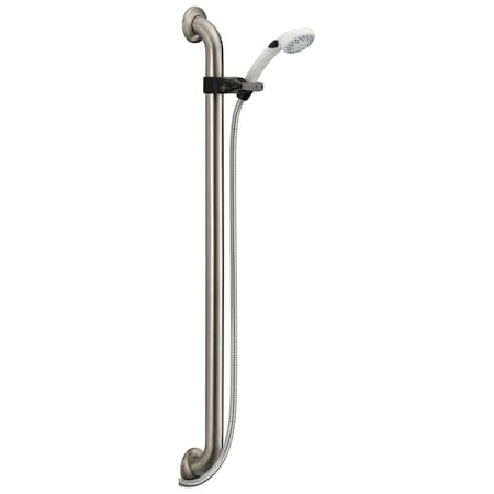 Delta Universal Showering Components Adjustable Slide Bar / Grab Bar 2-Setting Hand Shower 52003-DS