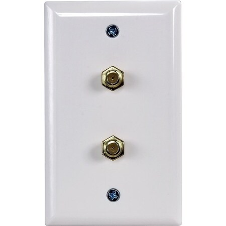 Zenith Wallplate, 4-1/2 in L, 2-3/4 in W, White VW1001WJ2W