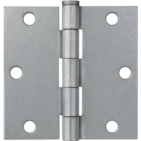 Prosource Utility Hinge, Steel, Galvanized, Removable Pin, 180 deg Range of Motion, Full Mortise Mounting LR-045-PS