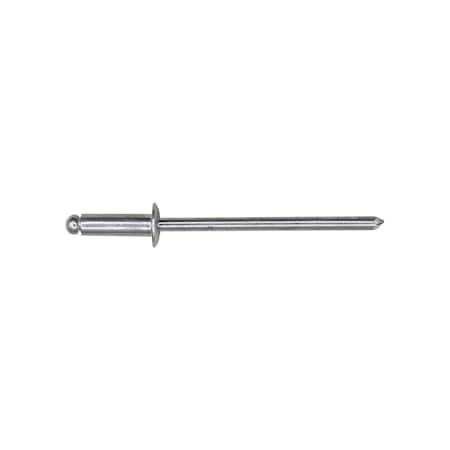 Auveco Specialty Rivet 1/8in Diameter 3/16in-1/4in Grip Aluminum, 100PK 18500