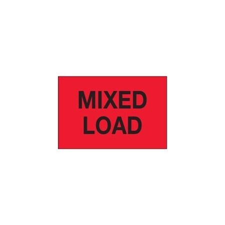 Bubblefast 2 x 3'' - ''Mixed Load'' Fluorescent Red Labels BFDL1624