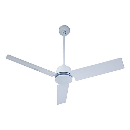 Dayton Ceiling Fan, White, 48 in Dia, 3 Blade 855H23