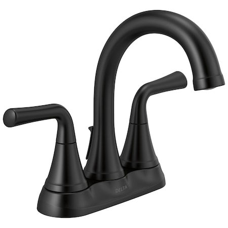 Delta Kayra Two Handle Centerset Bathroom Faucet 2533LF-BLMPU