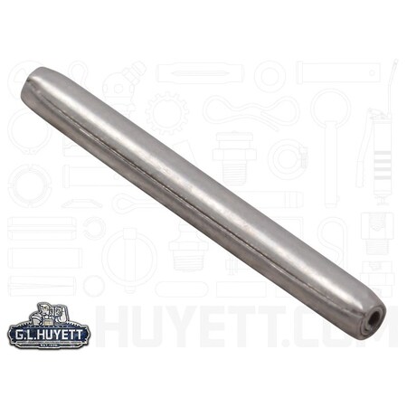 Huyett Coiled Spring Pin, Heavy Duty, Nickel Plated 302/304 Stainless Steel, 0.062 in Dia x 0.625 in Length SPC3P-062-0625H