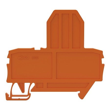 Wago Terminal Block, 2.64" L, 2.25" W, Orange 2002-992
