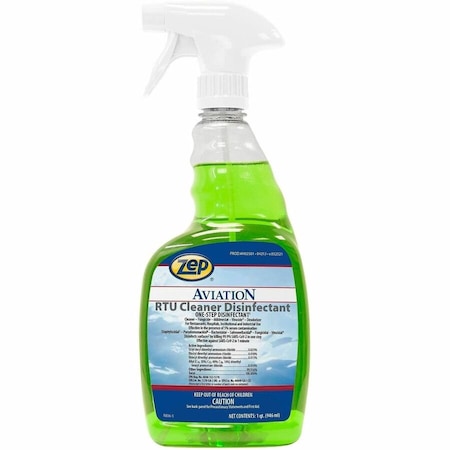 Zep Disinfectant Cleaner, Trigger Spray Bottle, Pleasant, 12 PK H02501