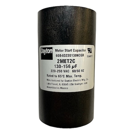 Dayton Motor Start Capacitor, Round 2MET2