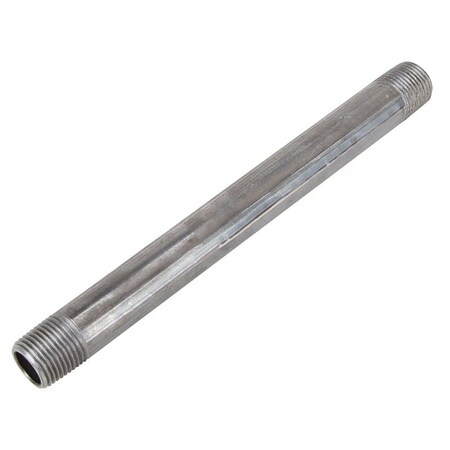Prosource Pipe Nipple, 1/2 in, Male, Steel, SCH 40 Schedule, 6 in L 1/2X6B