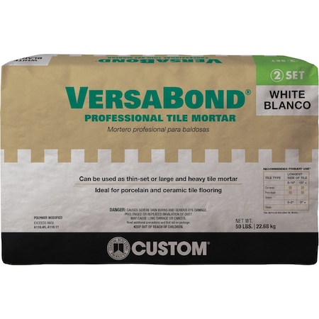 Custom Building Products VersaBond 50 Lb. Wht Fortified Thin-Set Mortar MTSW50
