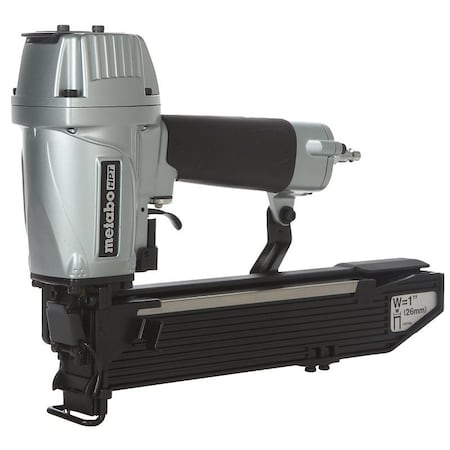 Metabo Hpt HITACHI N5024A2 Stapler, 1/4 in Air Inlet, 150 Magazine, Wide Crown Staple, 1 in W Crown, Aluminum N5024A2M