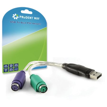 Prudent Way USB To Dual PS2 Adapter PWI-USB-PS2