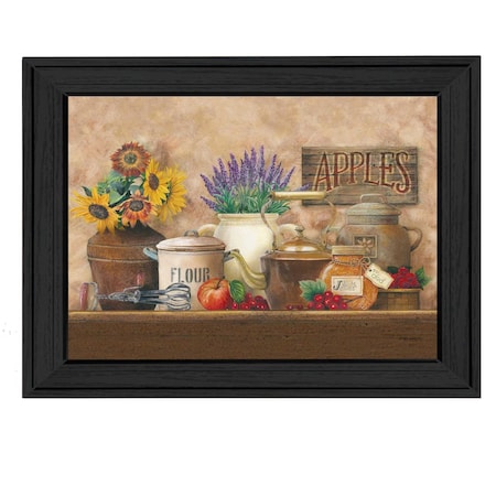 Homeroots Antique Kitchen Black Framed Print Kitchen Wall Art 415350
