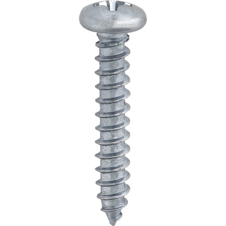 Auveco #8 X 1 PHILLIPS PAN HEAD TAP SCREW ZINC, 100PK 3079