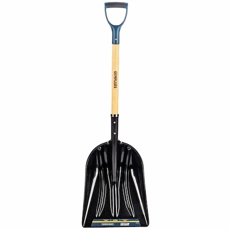 Gemplers Poly Grain Scoop with Wood Handle GPSC-GRW