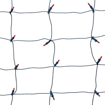 Celebrations Classic LED T5 Red 100 ct Net Christmas Lights 4 ft. RNT100RDA