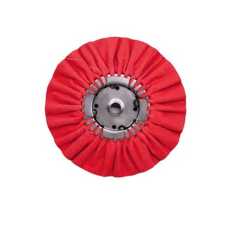 Renegade Products Usa 9 Inch, Red, 5/8" Center Plate Case Pack Airway Buffing Wheels, Bulk Deal, 5PK FAW958RTX5PAK