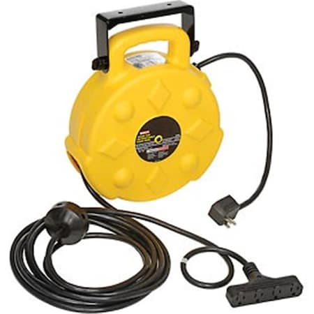 Virtual Cord Reel, 12 AWG, Yellow Reel Color, 4 Outlets VI3491602
