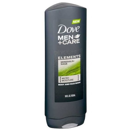 Dove Men+Care Minerals Sage Body Wash, 18 Fluid Ounce, 4PK 68546