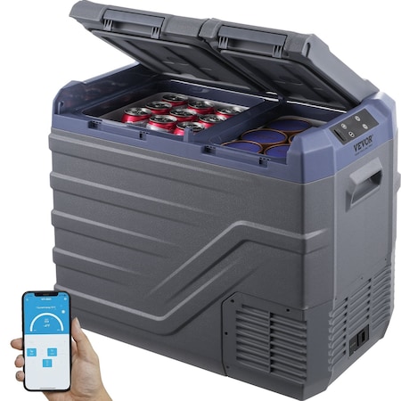 Vevor Portable Car Refrigerator Freezer Compressor 40 L Dual Zone for Car Home NLS55