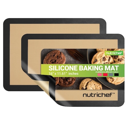 Nutrichef Silicone Baking Mats NUBAFUPABK27