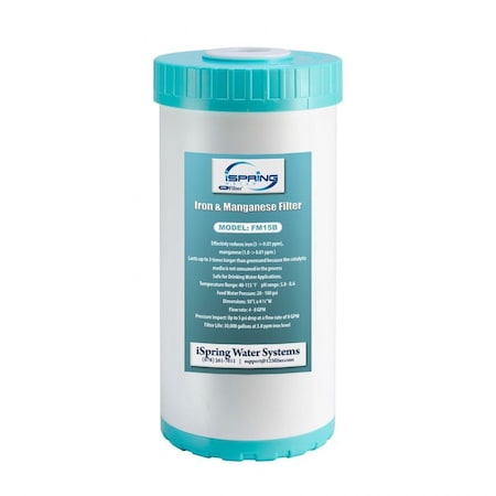 Ispring Iron and Manganese Reducing Replacement Filter Cartridge FM15B