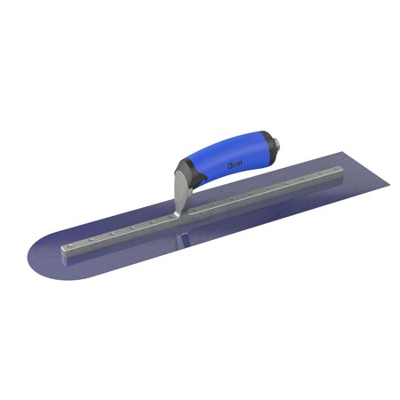 Bon Tool Finish Trowel Square and Round End Blue Steel - 18 in X 4 in Comfort Grip Handle 67-362