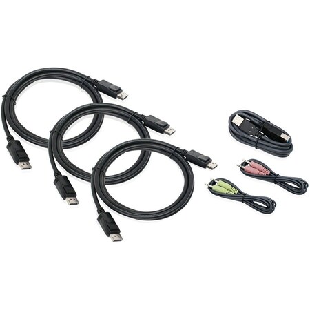 Iogear Triple View DisplayPort Cable Set TAA Compliant G2L9302U