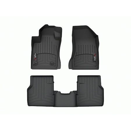 Weathertech Black, Front and Rear Floorliners 441817-1-2