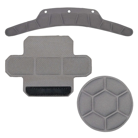 Ergodyne Gray Replacement Padding Pack, Type 2 Full Brim Helmet 8900