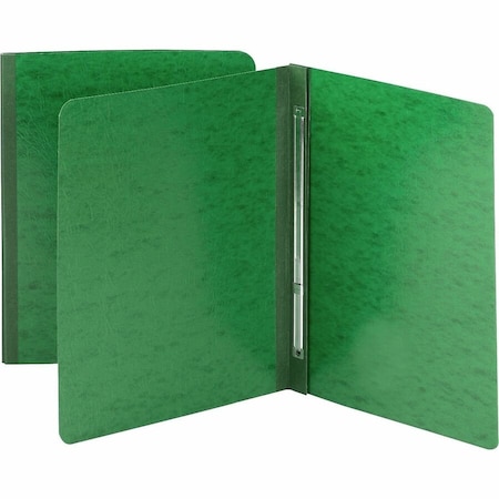 Smead Side Opening Pressboard Report Cover, Prong Fastener, Letter, Green 81451