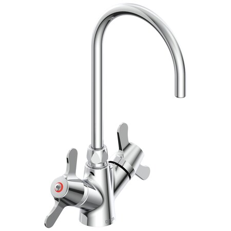 Delta Commercial 25C3 Two Handle Single Shank Mixing Faucet In Chrome 25C3977