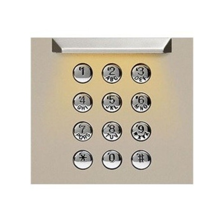 Aiphone Door Station Button Panel - Door - Vandal Resistant - Die-cast Zinc GF-10KP