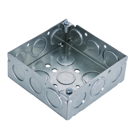 E Energetic Lighting 4" Square welding box 1-1/2" Depth Metal Electrical box, 50PK EMB-41PW-KC