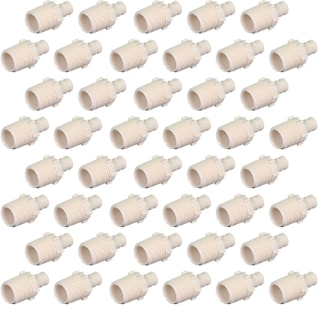 Everflow 1/2'' PEX Barb x MIP Adapter Pipe Fitting; Plastic Poly Alloy PPMA0012