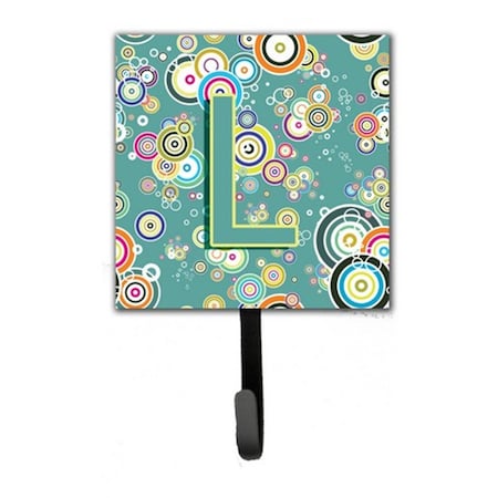 Carolines Treasures Letter L Circle Circle Teal Initial Alphabet Leash and Key Holder CJ2015-LSH4