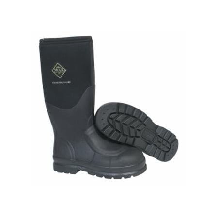 Muck Chore Classic Work Boots with Steel Toe, Size 10, 16 in H, Black 617-CHS-000A-BLK-100