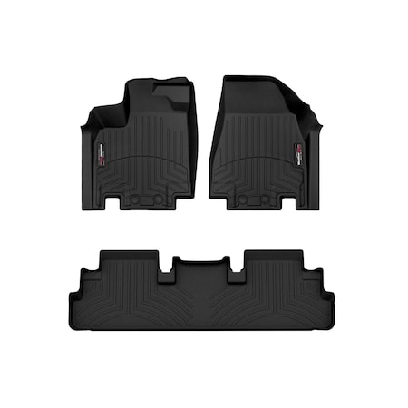 Weathertech Black, Front and Rear Floorliners 441698-1-2