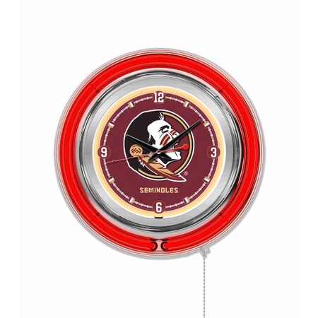 Holland Bar Stool Co Florida State Double Neon 15" Clock (Head) Clk15FSU-HD