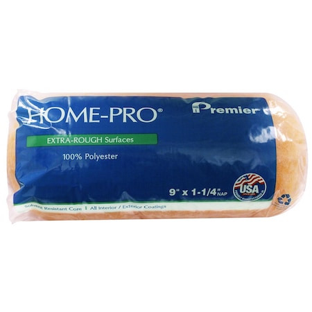 Premier Home-Pro Polyester Fabric 9 in. W X 1 1/4 in. Cage Paint Roller Cover R933-4