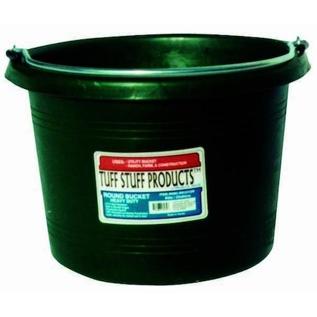 Tuff Stuff Prods 8 QTS ROUND BUCKET PURPLE RN-PR