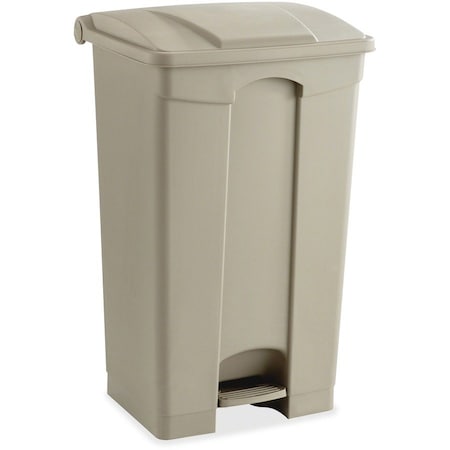 Safco 23 gal. Plastic Rectangular Trash Can, Beige 9923TN