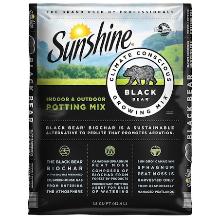 Sunshine Black Bear Potting Mixture, 1.5 cu-ft Bag 132115.CFL001.5P