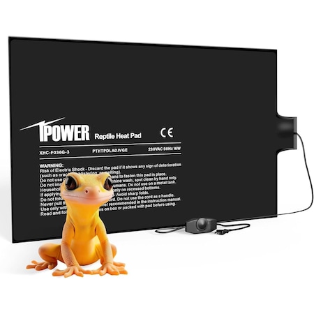 Ipower 8 X 12 Inch Reptile Heat Pad with Temperature Adjustable Controller PTHTPDLADJ