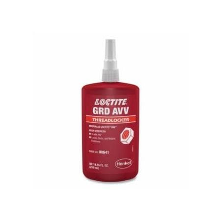 Loctite Grade AVV Threadlocker, 250 ml, Bottle, Red 442-214166