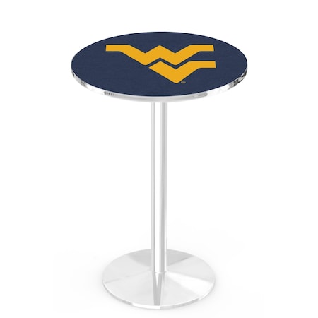 Holland Bar Stool Co 42" Chrome West Virginia Pub Table, 36" dia. Top L214C4236WestVA