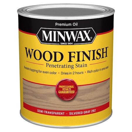 Minwax 1 Qt Minwax 70102 Silvered Gray Wood Finish Penetrating Oil-Based Wood Stain 70100