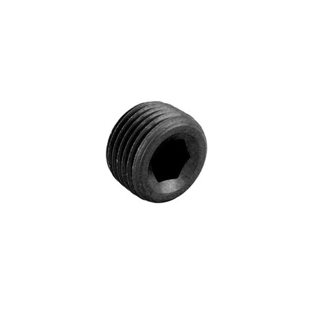 Hard Top 0.37 in. NPT Allen Socket Pipe Plug, Black, 2PK HA1603910