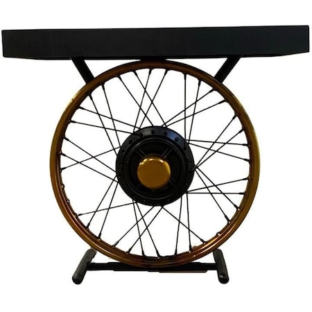 Homeroots 22" Black Solid Wood End Table 388285