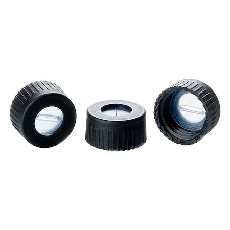 Wheaton Plastic Vials, Black, 9 mm Dia, PK100 09-0055K